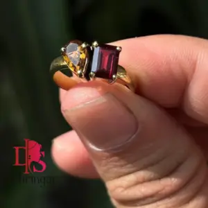 Double Birthstone Ring